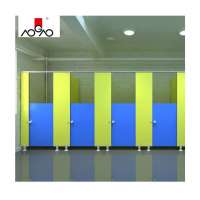 Aogao 12mm Solid Phenolic Artistic Toilet Cubicle Partition